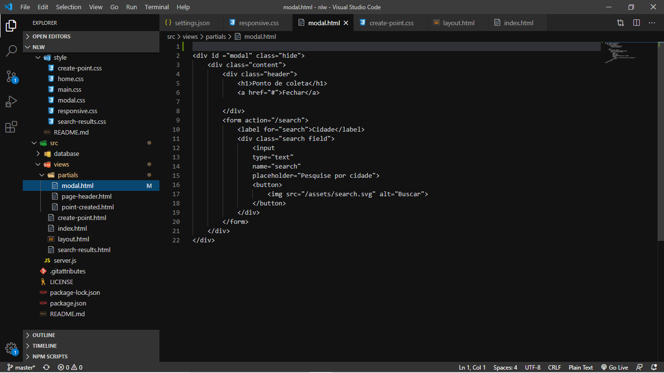 Desenvolvimento de módulos WMN no Visual Studio Code